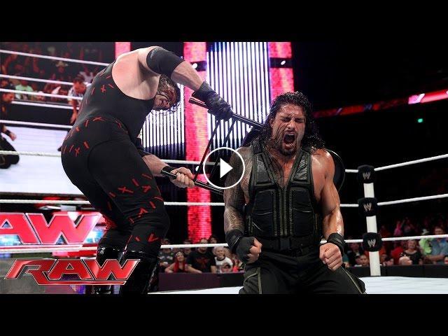 Roman Reigns and Kane square off in a hard-hitting Last Man Standing Match ...